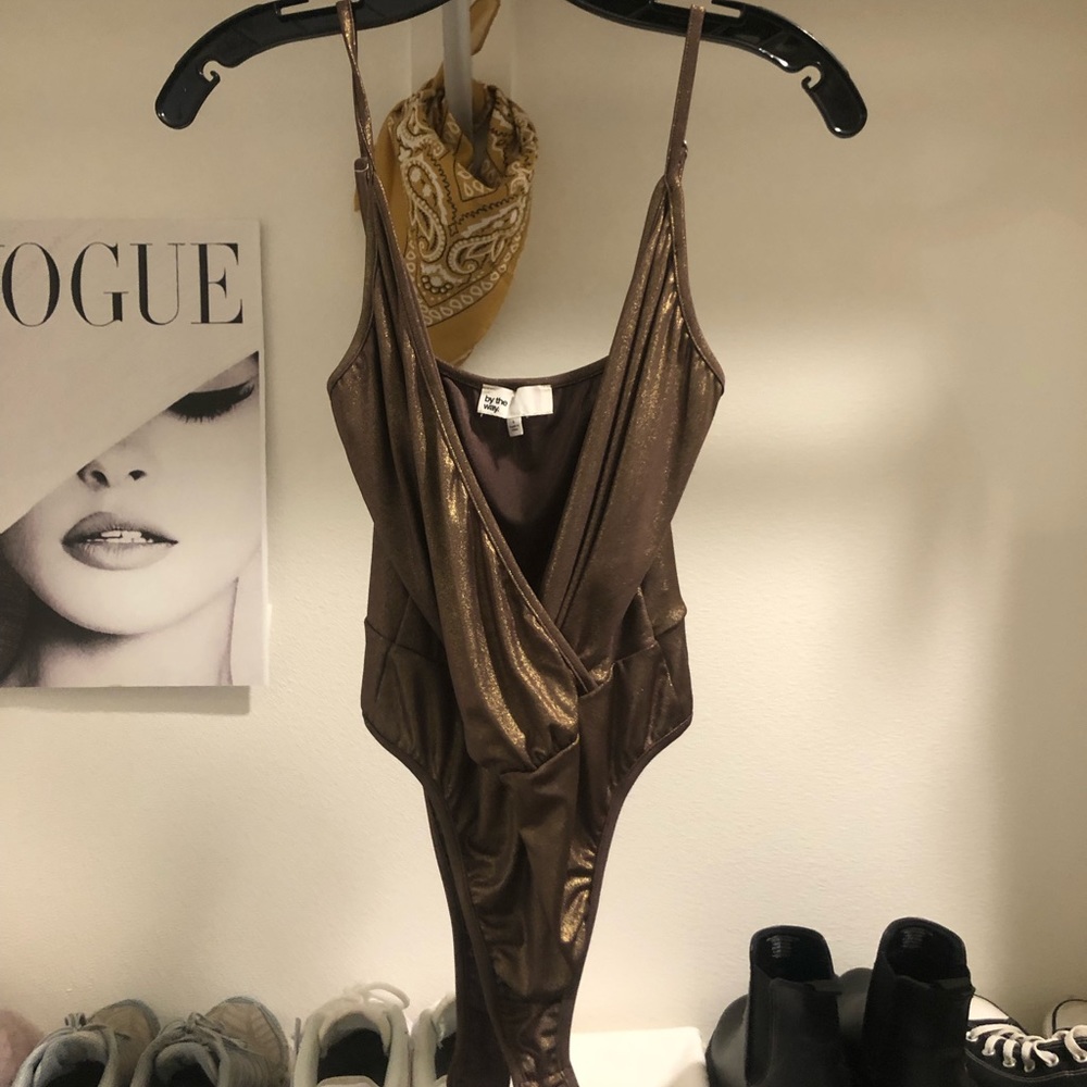 Gold bodysuit